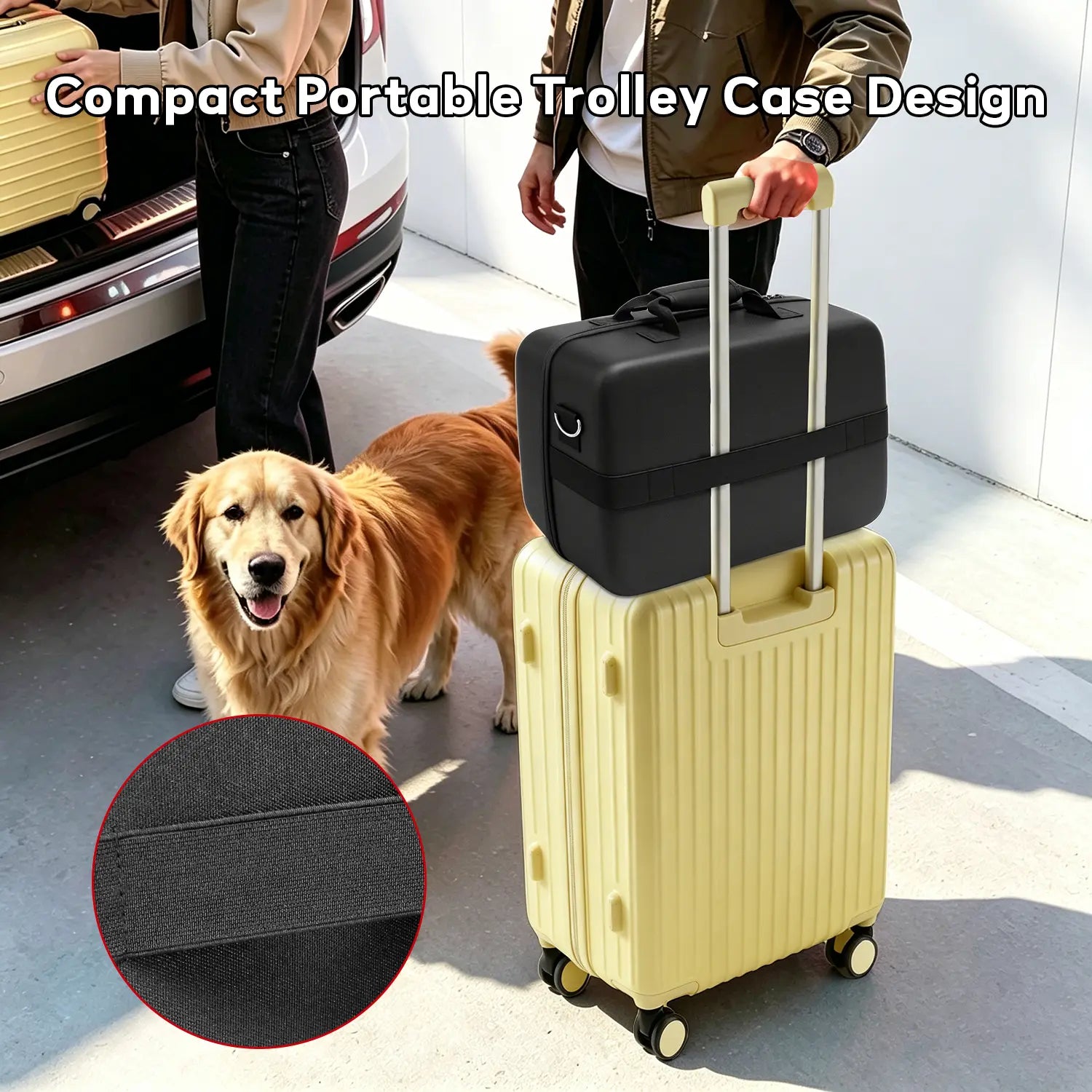 PS5 Carrying Case Hard Shell, Waterproof Shockproof Dustproof Travel Bag for PS5 & PS5 Slim with Removable Divider, Large Capacity Holds Console Controller Headset Game Discs Cables, EVA Portable Storage Essential Gift for Gamers
