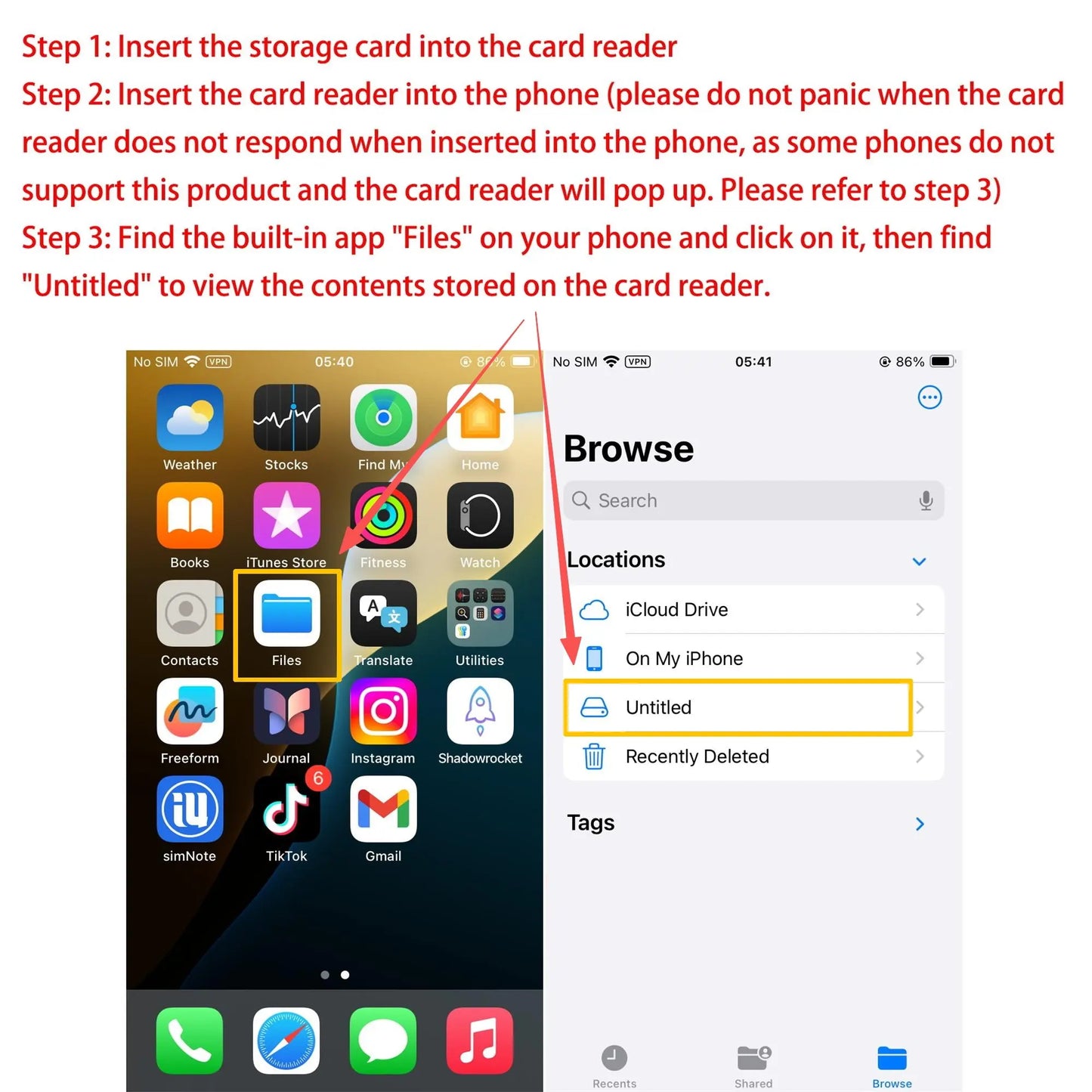 SD Card Reader OTG Adapter for Iphone and Ipad, Memory Card Reader with USB Camera Adapter, Plug-And-Play SD Card Viewer for Trail Cameras #GLOBAL PICKS